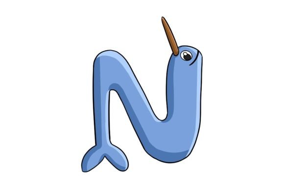 Animal Alphabet Letter N Illustration: Graphics & Illustrations for Sellers