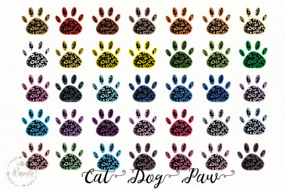 Animal Paw Footprint Clipart: Graphics & Illustrations for Local Branding
