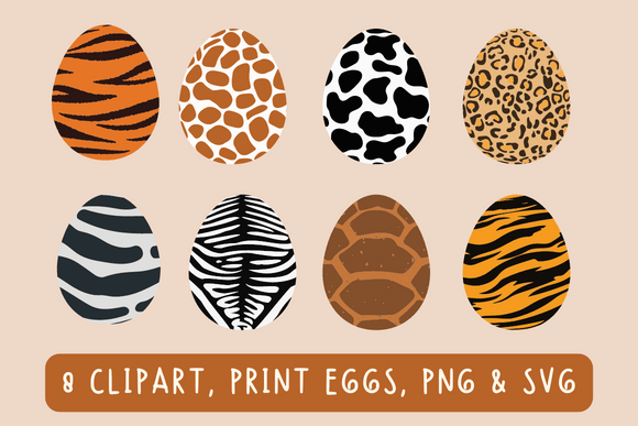 Animal Print Easter Egg, Stripes Egg