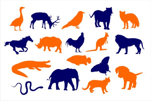 Animal Set Vector Graphic: Illustrations & Graphics for Handmade Makers