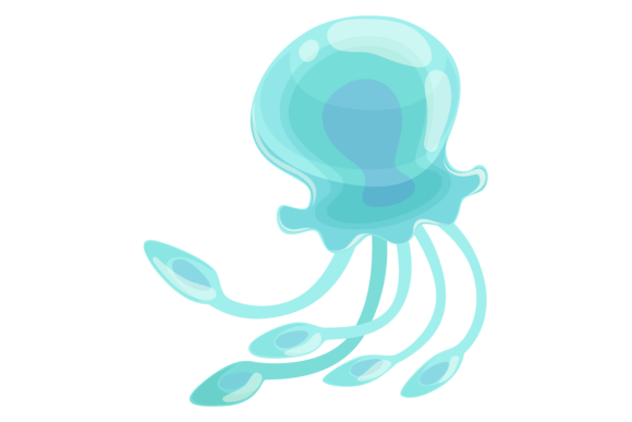 Blue Jellyfish Graphics: Ocean Illustrations for Real Publishing
