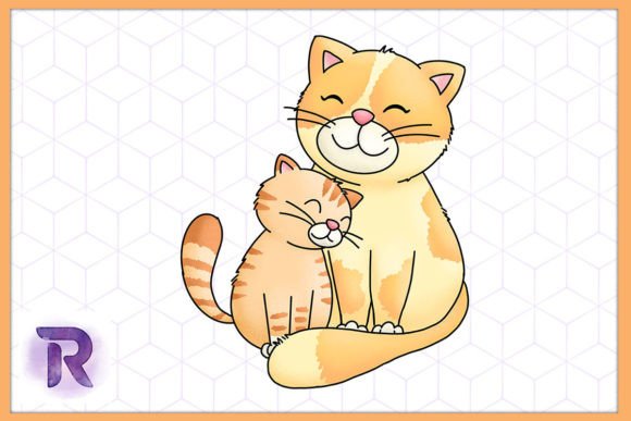 Cat Mama Animal Mother’s Day Graphics & Illustrations