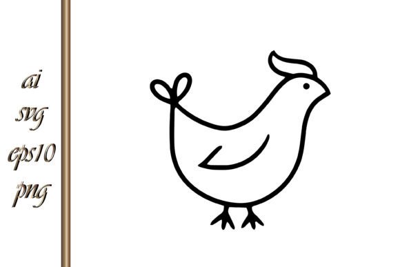 Chick Doodle Easter Animal Sketch Bird Graphics & Illustrations
