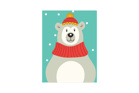 Christmas Animal Character Polar Bear