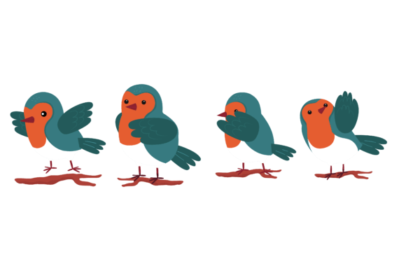Cute Animal Bird Graphics & Illustrations