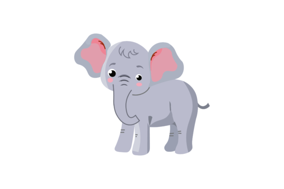 Cute Animal Elephant Illustration Vector: Graphics & Illustrations for Real Publishing