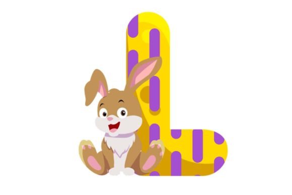 Cute Animal Icons Alphabet L Cliparts: Graphics & Illustrations for Local Brands