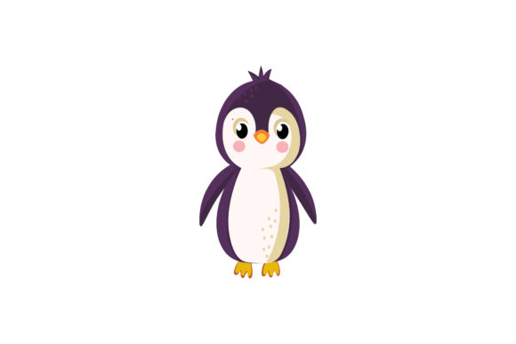 Cute Animal Penguin Illustration Vector: Graphics & Illustrations for Sellers