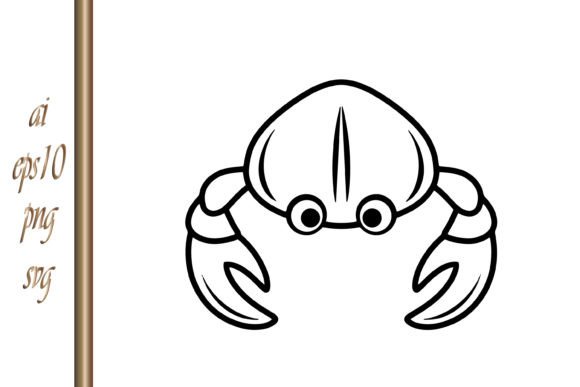 Doodle Underwater Animal Crab Sketch: Graphics & Illustrations for Playful Branding