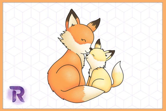 Fox Mama Animal Mother’s Day Graphics & Illustrations