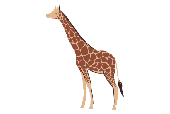 Giraffe Icon Graphics: Wild African Illustrations