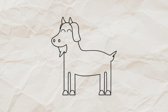 Goat Animal Line Art Sublimation SVG: Graphics & Illustrations Review