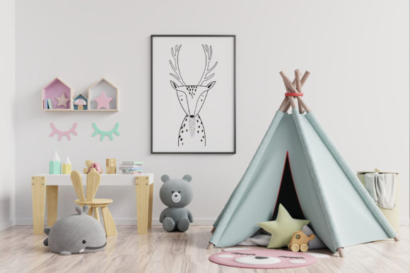 Wall Art, Cute Deer Animal Clip Art